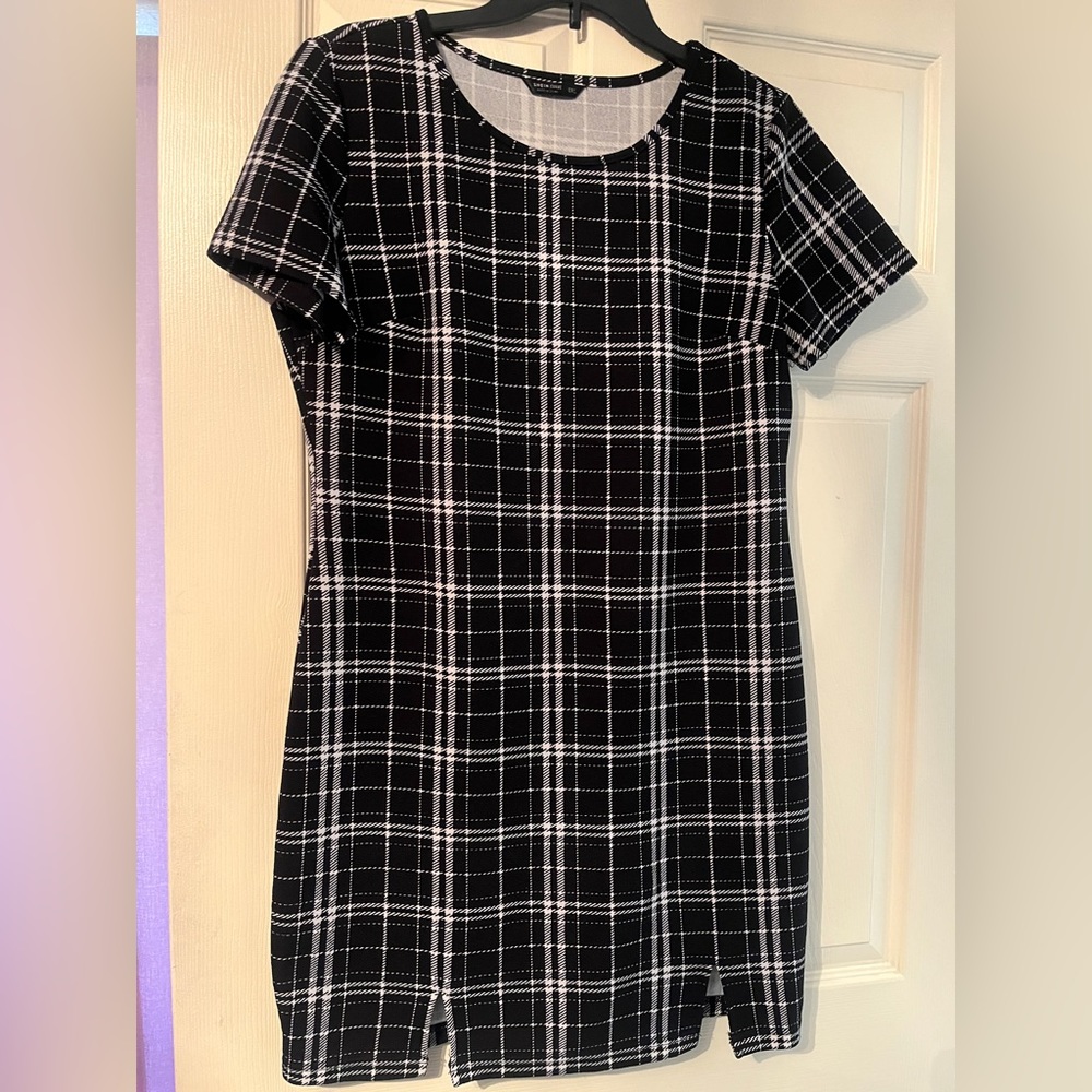 Black and White plaid dress